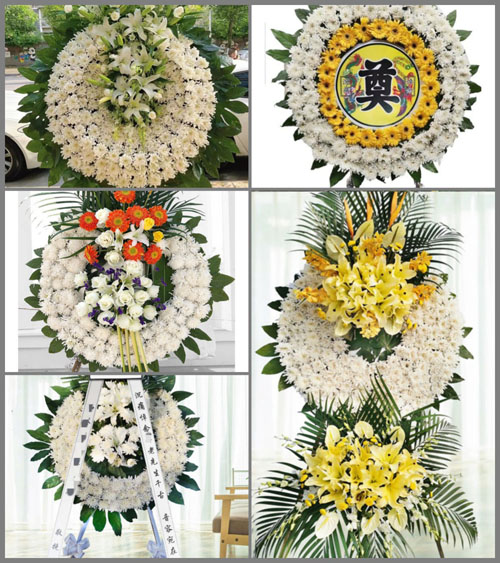 山西长治长子县常张乡岭上村花圈速递